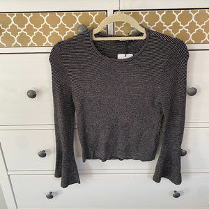 Olivaceous Bell Sleeve Sweater Top - NWT